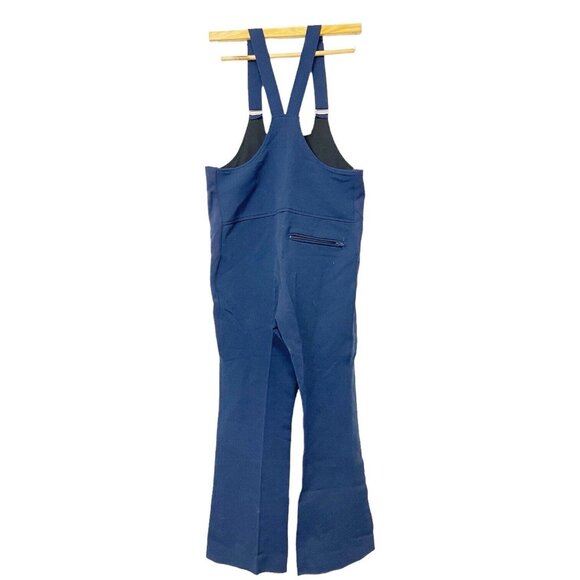 VTG Edelweiss Blue Work Outdoor Bibs Active Ski Overalls Stretch US Womens 36-38 - Picture 4 of 16